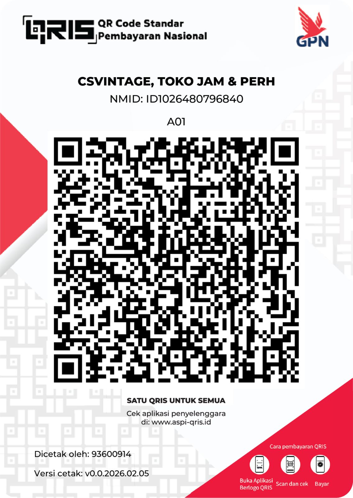 QRIS Payment QR Code